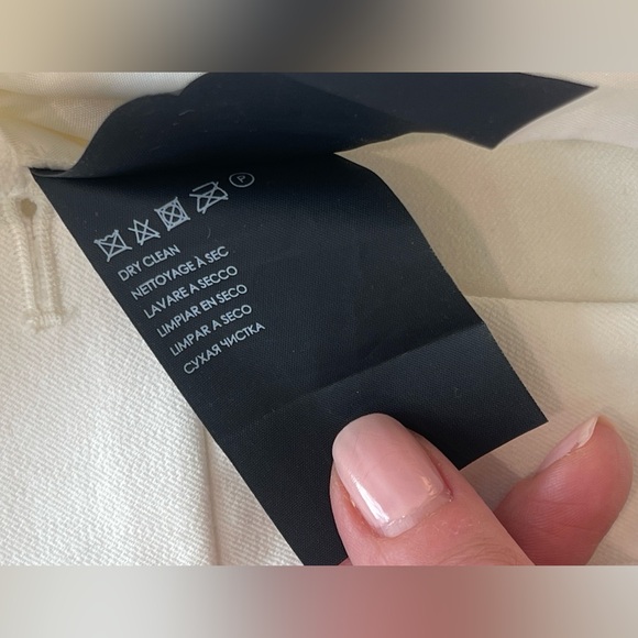 NWT Club Monaco Classic Trouser Pants in Cream / Off White Women’s Size 8 - Picture 7 of 9